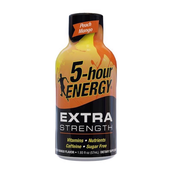 5-Hour Energy Extra Strength Sugar Free Peach Mango Energy Shot 1.93 Oz